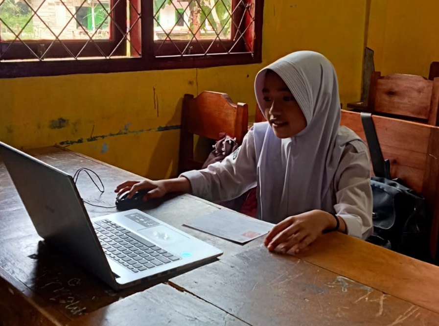 Persiapan KSM Tingkat Kabupaten 2024, 5 Siswa MIN 2 Sarolangun Mengikuti Simulasi KSM Secara Online